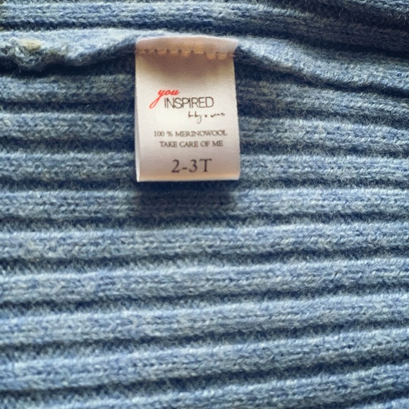 Toddlers kids pure merino wool knitting set hat and skarf. Warm knitting wear - Picture 7 of 12